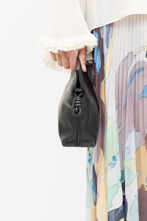Leather Flamenco Clutch Bag