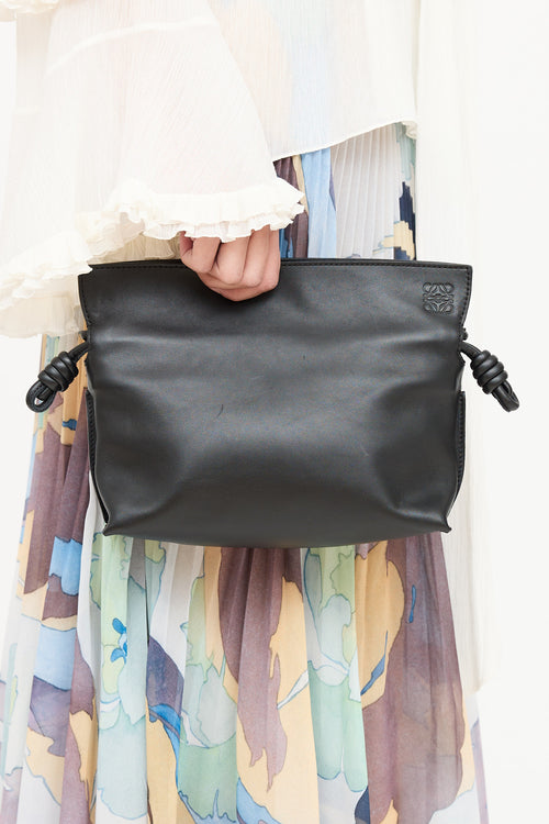 Leather Flamenco Clutch Bag