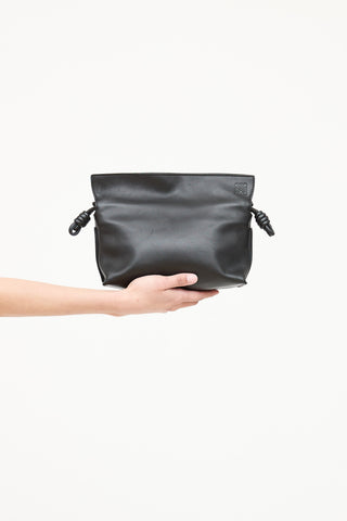 Leather Flamenco Clutch Bag