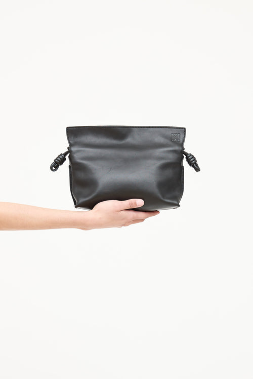 Leather Flamenco Clutch Bag