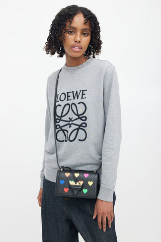 Loewe Black & Multi Small Barcelona Heart Crossbody Bag