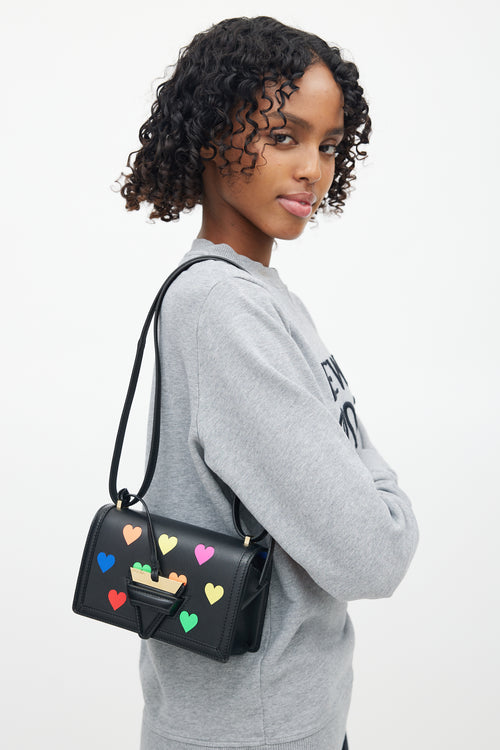 Loewe Black & Multi Small Barcelona Heart Crossbody Bag