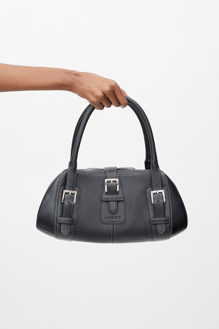 Loewe Black Leather Senda Bag