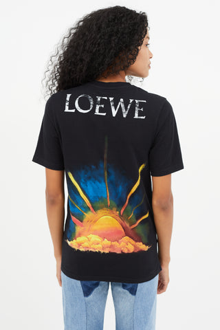Loewe Black Sunrise Logo T-Shirt