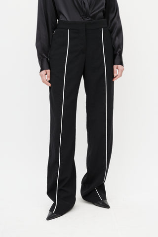 Loewe Black & White Piping Trouser