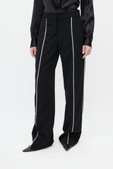 Loewe Black & White Piping Trouser