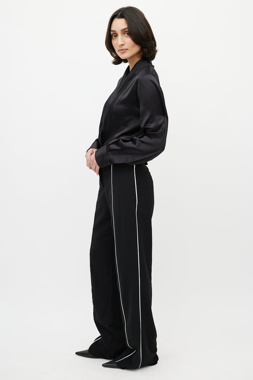 Loewe Black & White Piping Trouser