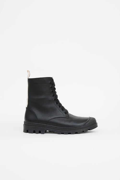 Loewe Leather Combat Boot