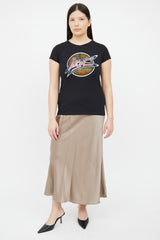 Black Embellished Logo T-Shirt Loewe