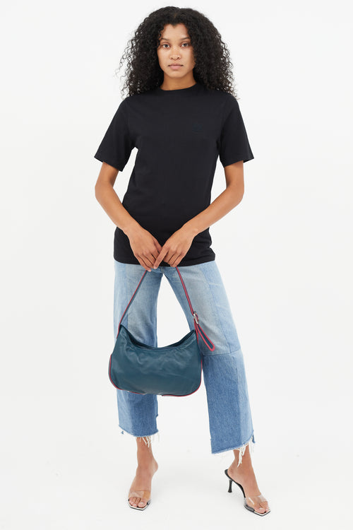 Loewe Blue & Pink Leather Shoulder Bag