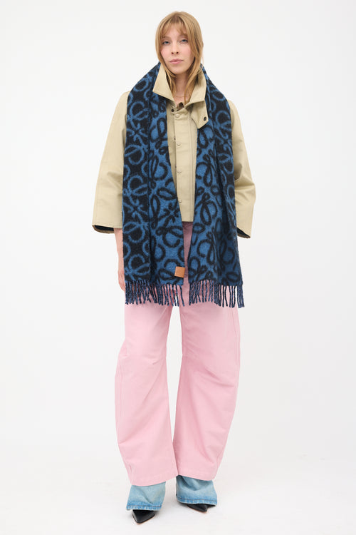 Loewe Wool Anagram Scarf