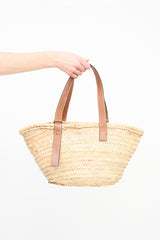 Loewe Brown Basket Anagram Tote Bag
