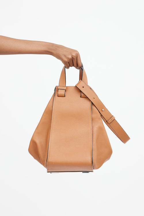 Brown Leather Medium Hammock Bag
