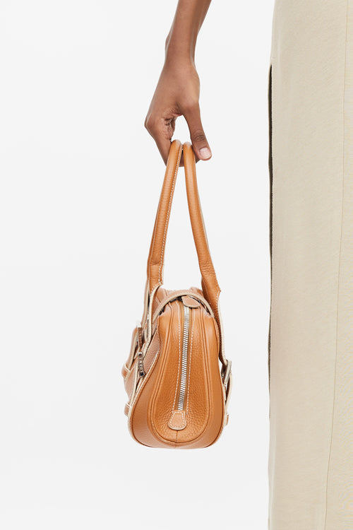 Loewe Brown Leather Senda Bag