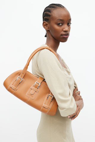 Loewe Brown Leather Senda Bag