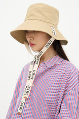 Loewe Canvas Logo Bucket Hat