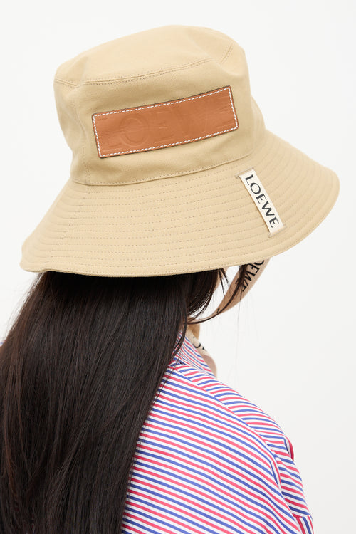 Loewe Canvas Logo Bucket Hat