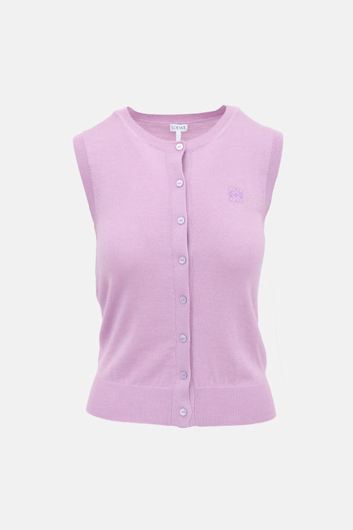 Loewe Cashmere Knit Anagram Top