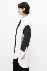 Loewe Cream & Black Colourblock Oversized Shirt
