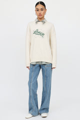 Loewe Wool Beaded Logo Sweater
