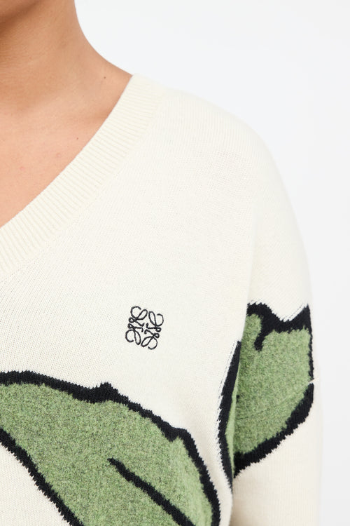 Loewe Wool Herbarium Knit Logo Sweater