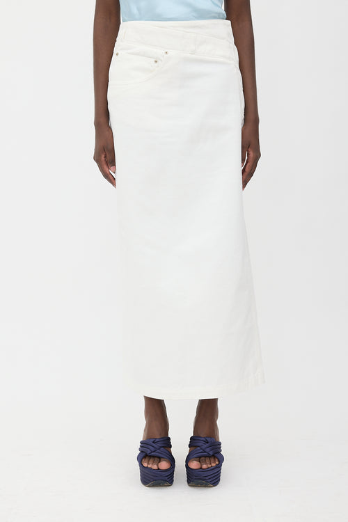Loewe Denim Deconstructed Skirt