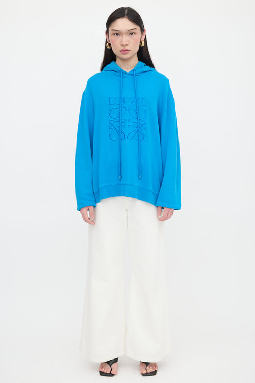 Loewe Embroidered Anagram Logo Hoodie