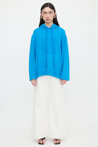Loewe Embroidered Anagram Logo Hoodie