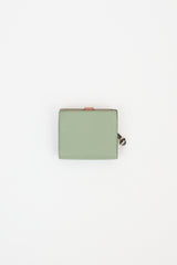 Loewe Green & Multi Leather Compact Zip Wallet