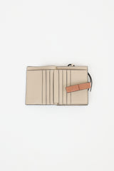 Loewe Green & Multi Leather Compact Zip Wallet