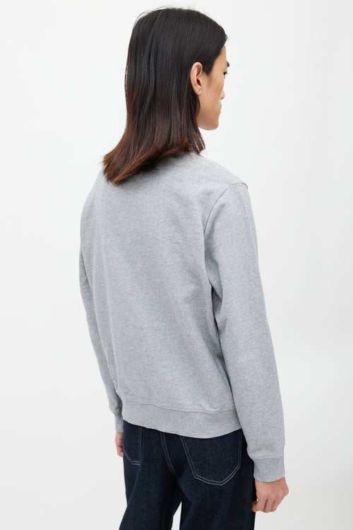 Loewe Grey & Black Logo Sweatshirt
