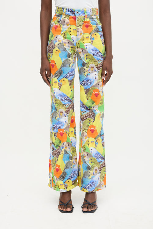 Loewe High Waist Printed Jeans
