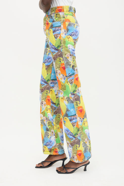Loewe High Waist Printed Jeans