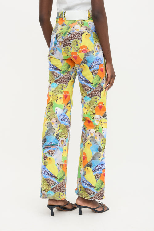 Loewe High Waist Printed Jeans
