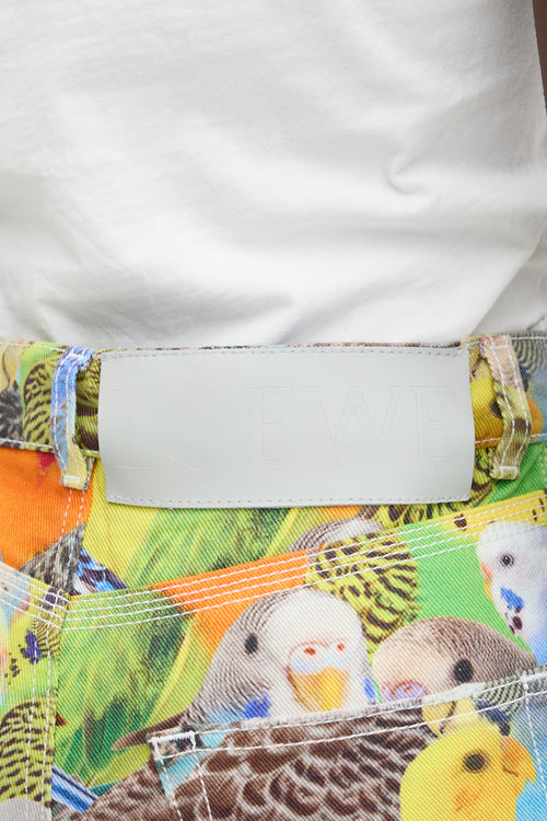 Loewe High Waist Printed Jeans