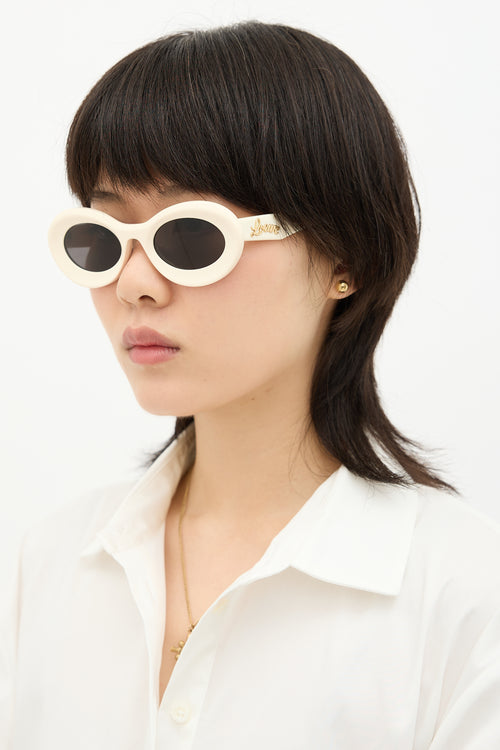 Loewe LW40110U Oval Sunglasses