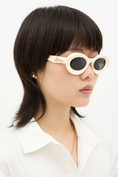Loewe LW40110U Oval Sunglasses