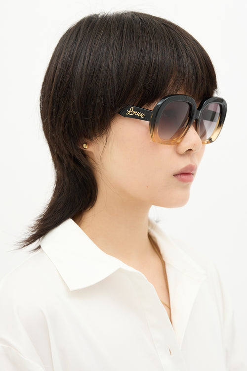 Loewe LW40113U Square Sunglasses