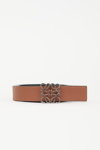 Loewe Leather Anagram Reversible Belt