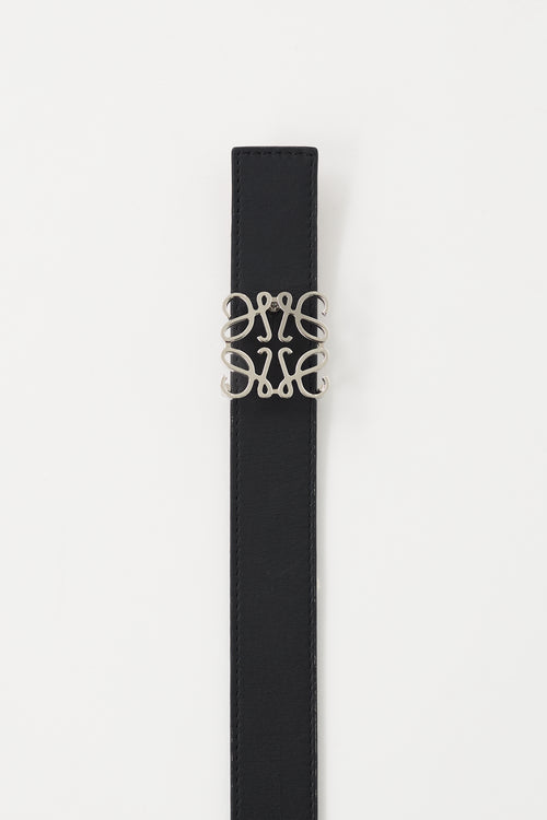 Loewe Leather Anagram Reversible Belt