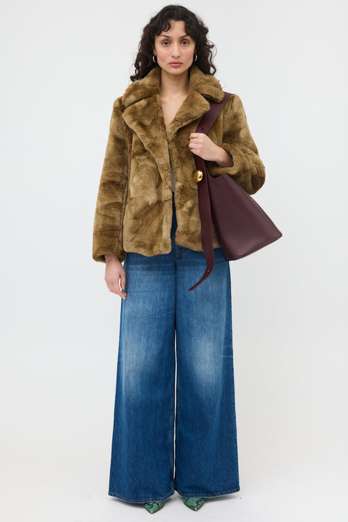 Loewe Leather Medium Pebble Bucket Bag