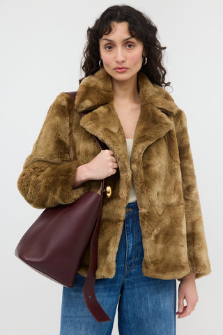 Loewe Leather Medium Pebble Bucket Bag