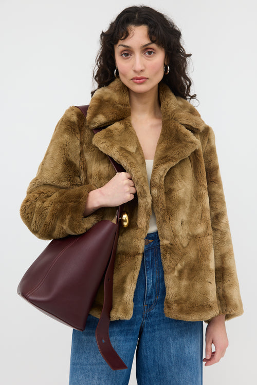 Loewe Leather Medium Pebble Bucket Bag