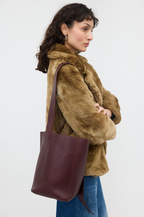 Loewe Leather Medium Pebble Bucket Bag