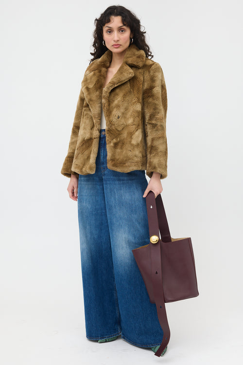 Loewe Leather Medium Pebble Bucket Bag