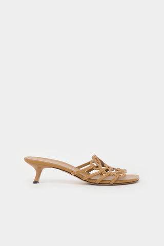 Loewe Leather Petal Anagram Sandal