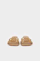 Loewe Leather Petal Anagram Sandal