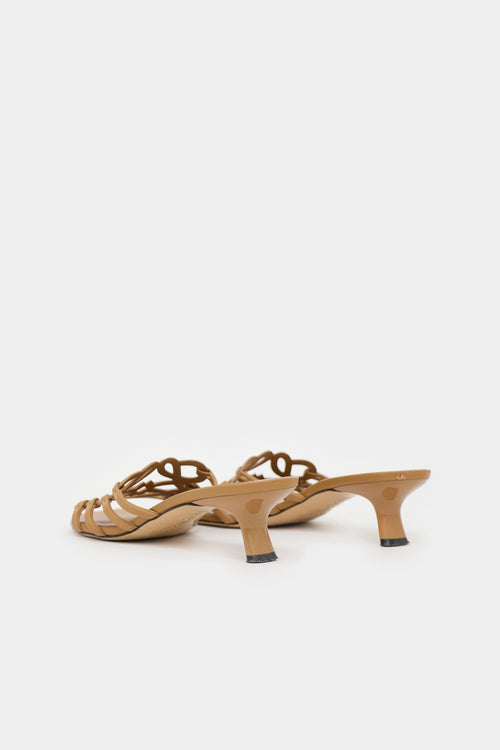 Loewe Leather Petal Anagram Sandal