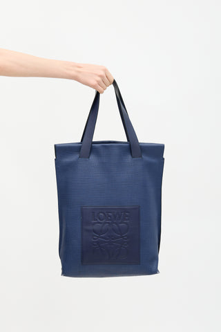 Loewe Leather Anagram Shopper Tote Bag