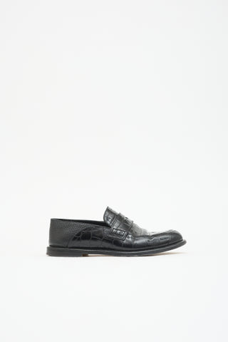 Loewe Leather Collapsible Penny Loafer
